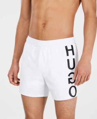 hugo boss swim shorts white