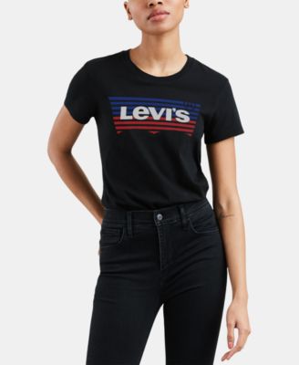 levis logo t shirt womens