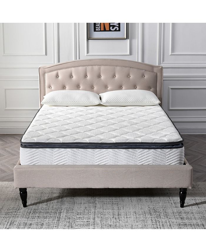 Sleep Trends Melody 9" Medium Firm Hybrid Pillow Top Mattress, Quick