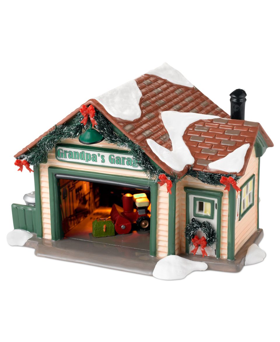 Department 56 Collectible Figurine, Snow Village Grandpas Garage