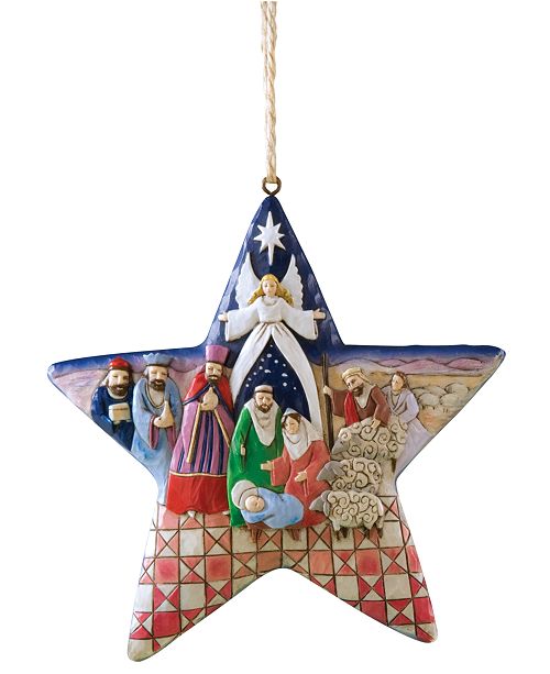 Enesco Jim Shore Nativity Star Ornament Reviews Holiday Shop Home Macy S