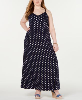 michael kors plus size maxi dress