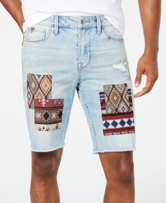 guess jean shorts mens
