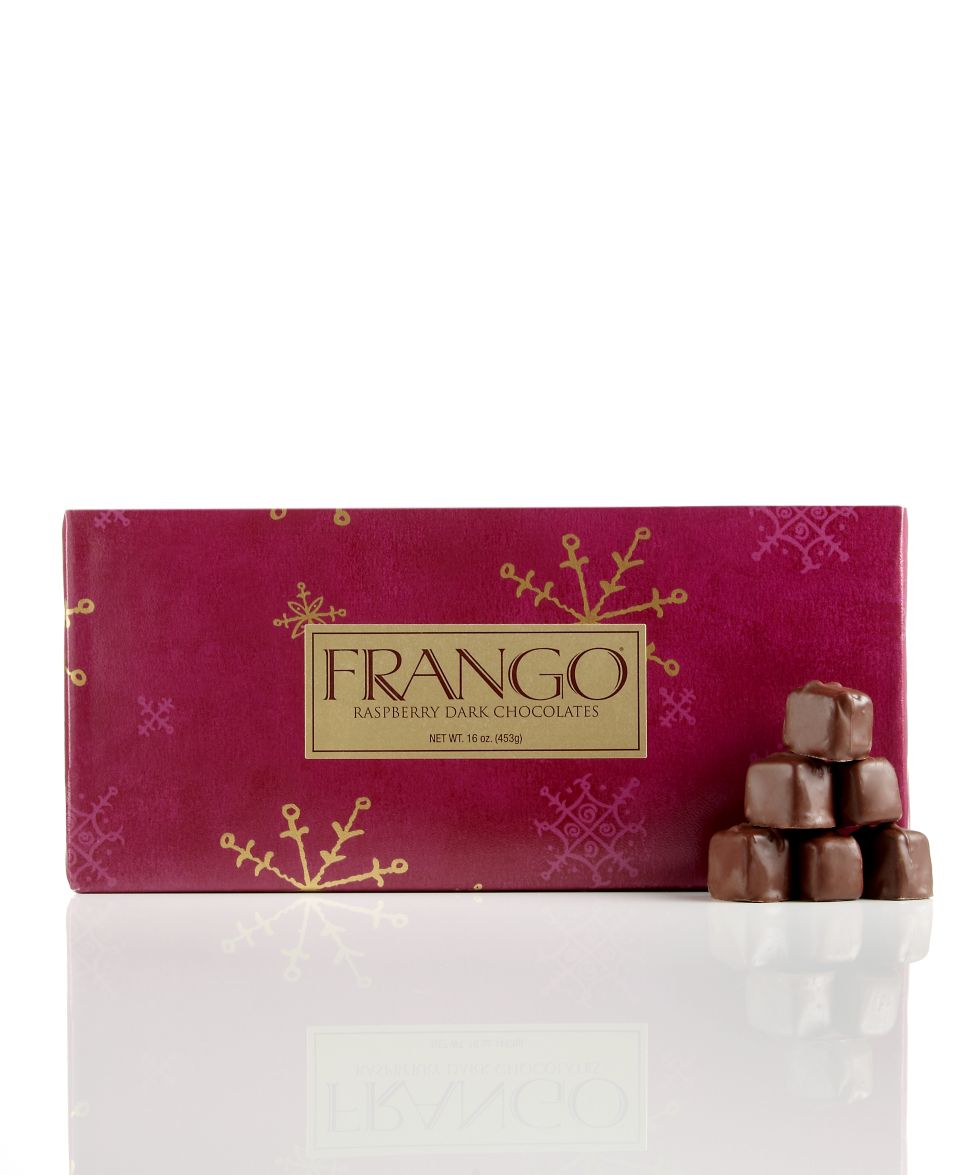 Frango Chocolates, 1 Lb. Holiday Wrapped Raspberry Box of Chocolates