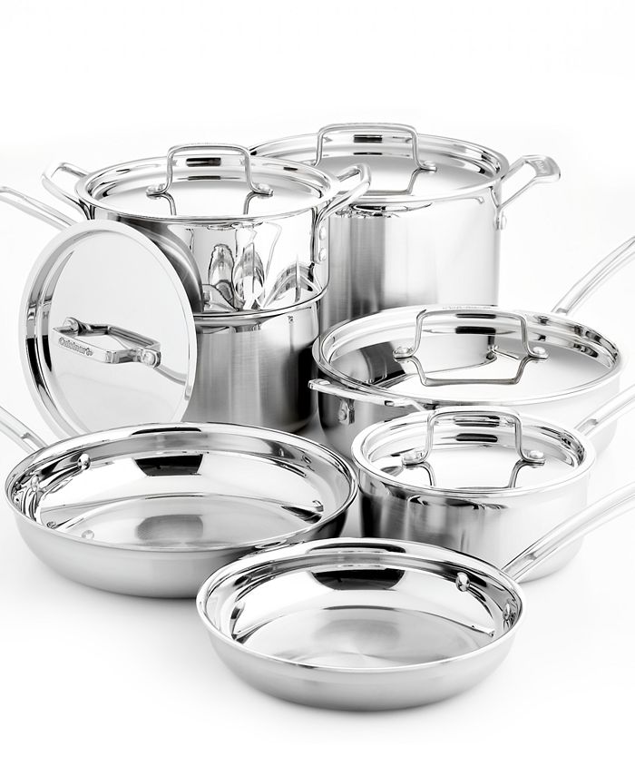Cuisinart Multiclad Pro Tri-Ply Stainless Steel 12 Piece Cookware Set Cuisinart Multiclad Pro Tri-ply Stainless Steel 12 Piece Cookware Set
