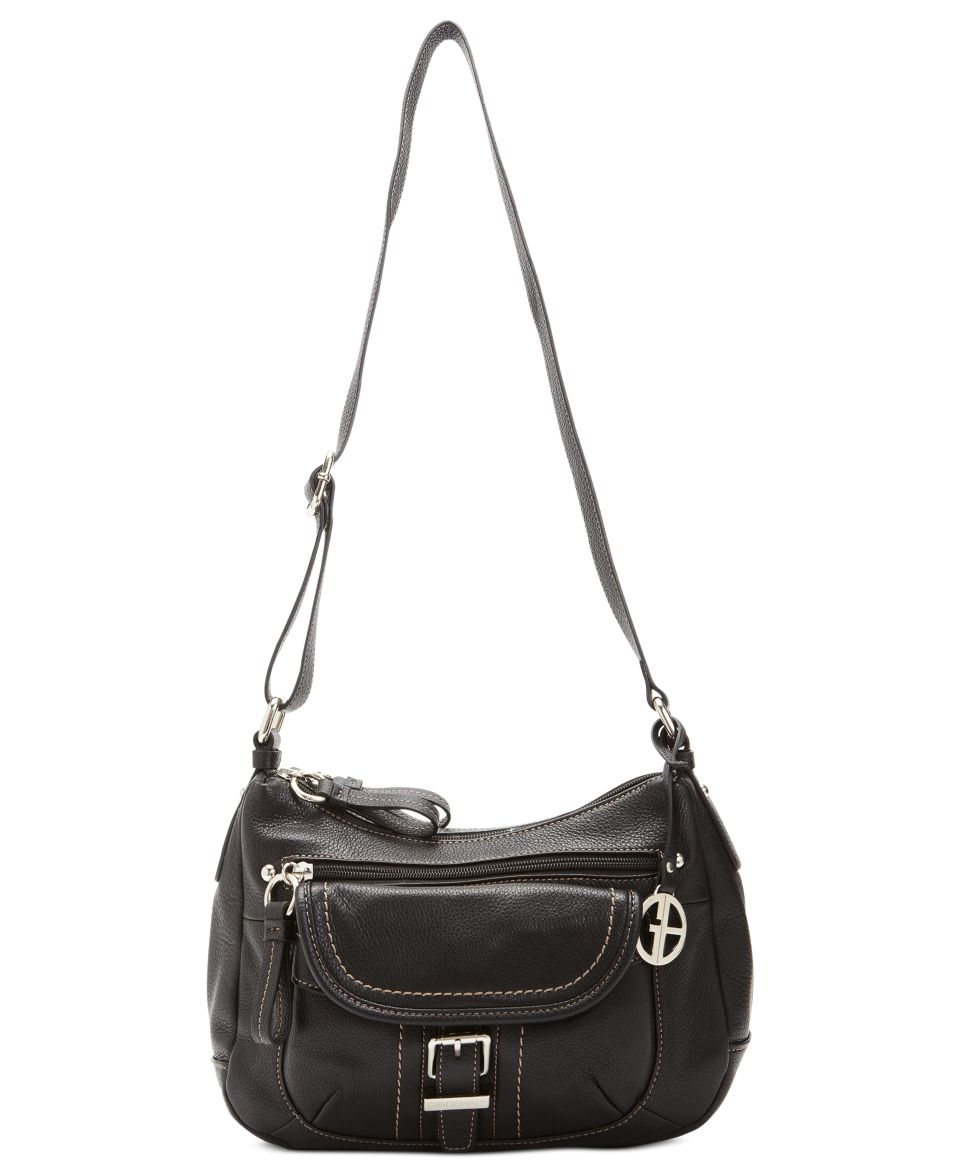 Giani Bernini Handbag, Pebble Leather Double Entry Hobo
