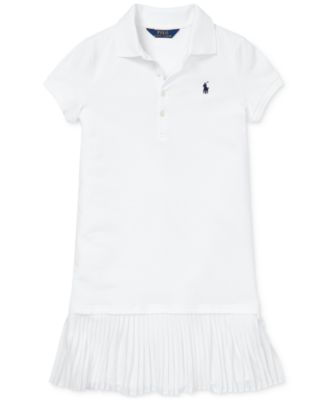 pleated polo dress