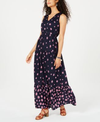 Style \u0026 Co Floral-Print Tiered Maxi 