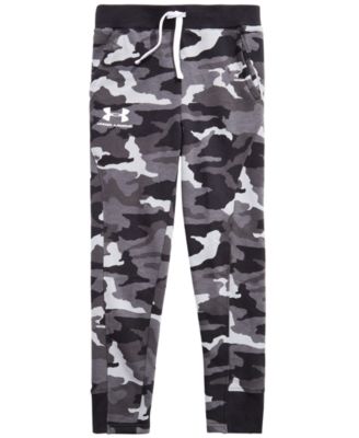 black camouflage joggers