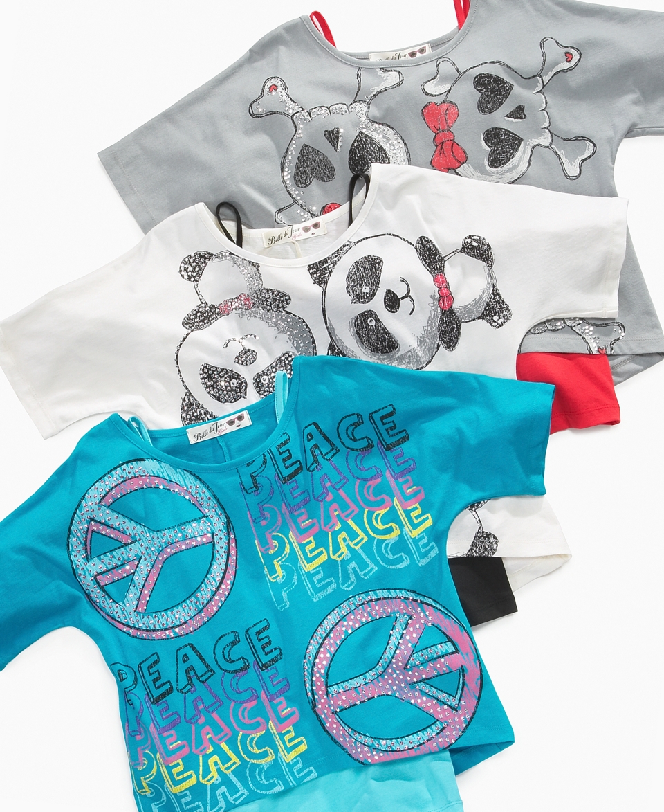 Kids T Shirt, Girls Layered Graphic Tees   Kids Girls 7 16