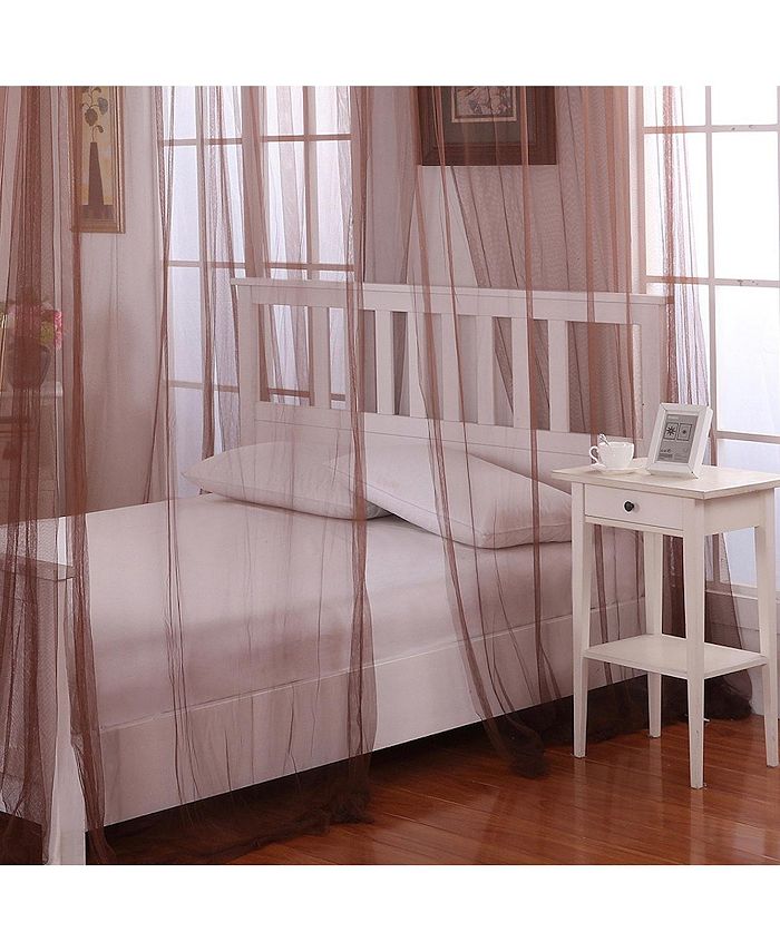 Epoch Hometex inc Cottonloft Palace 4Post Bed Sheer Mosquito Net Panel