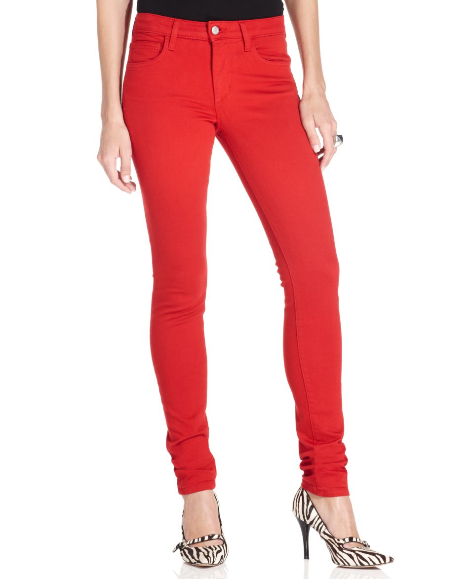 Joes Jeans Skinny Jeans, Red Wash Colored Denim