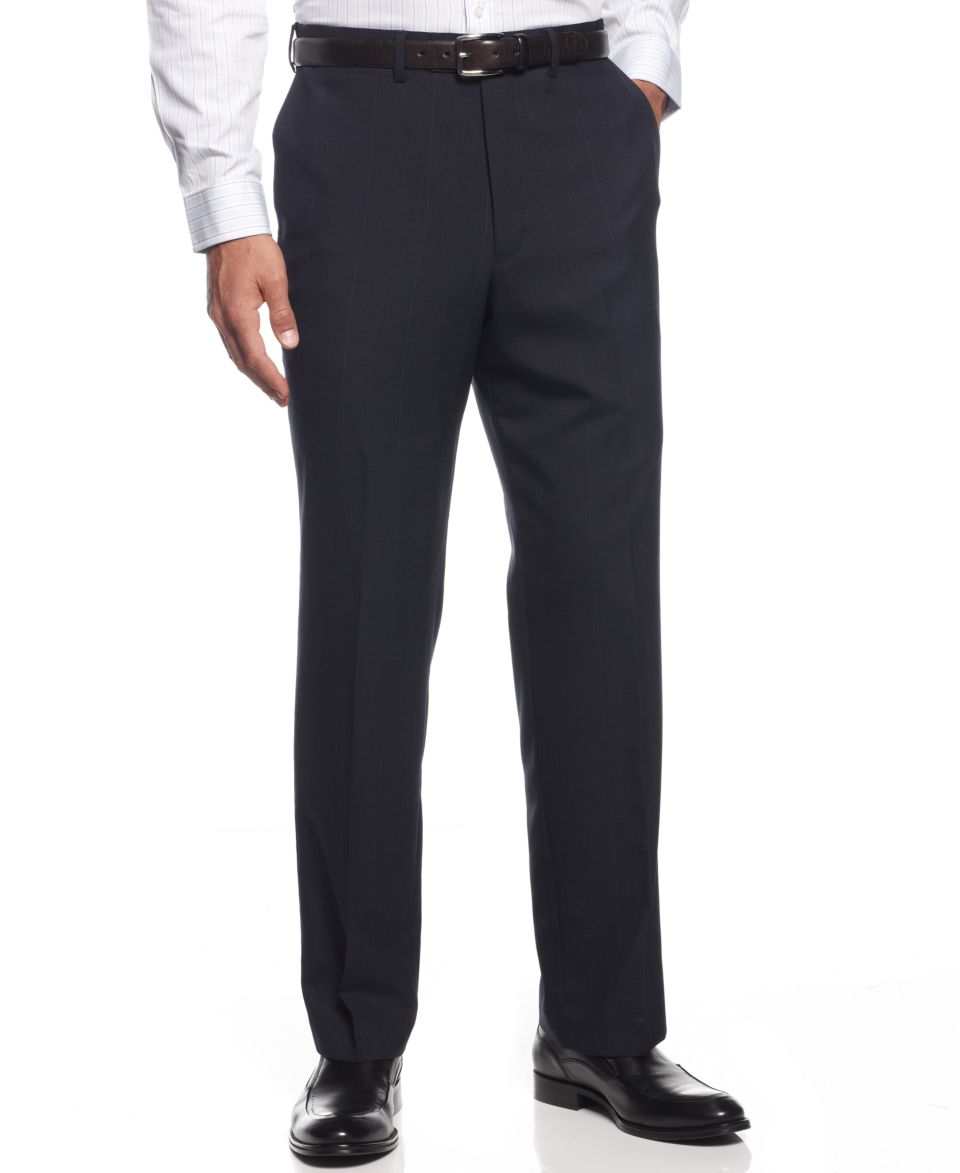 Louis Raphael Dress Pants, Endless Comfort Tick Flat Front   Mens