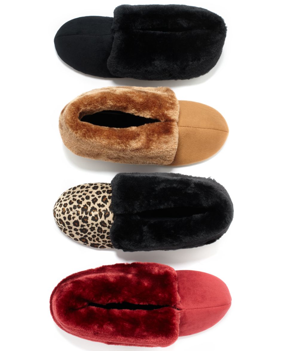 Charter Club Slippers, Microfiber Faux Fur Booties