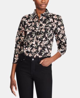 macy's women's button down shirts