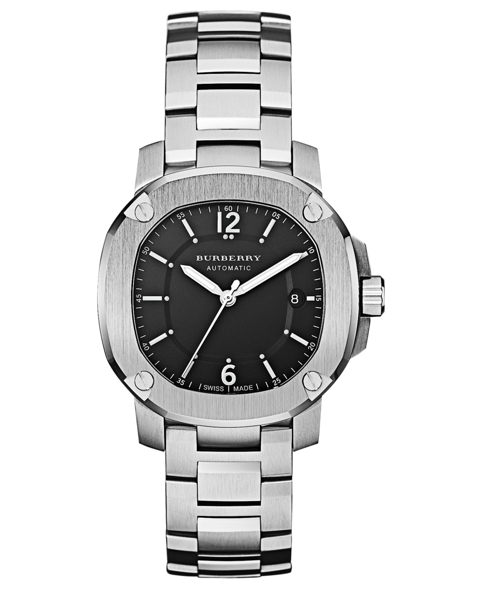 Burberry Watch, Swiss Stainless Steel Bracelet 43mm BBY1203   Watches