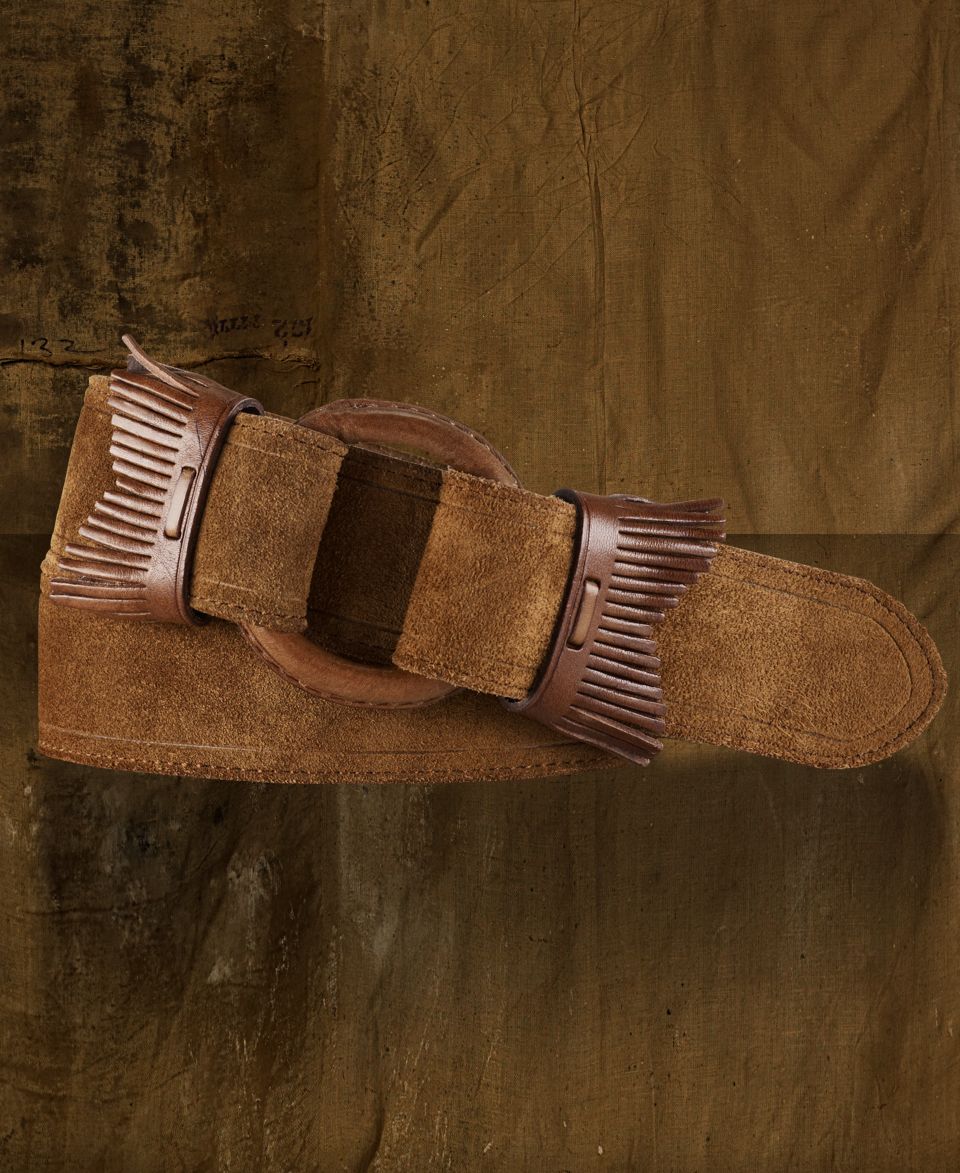 Denim & Supply Ralph Lauren Belt, Suede O Ring Fringe