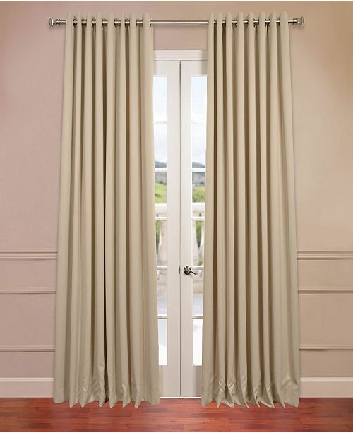 Exclusive Fabrics Furnishings Grommet Extra Wide Blackout 100 X 108 Curtain Panel Reviews Window Treatments Blinds Macy S