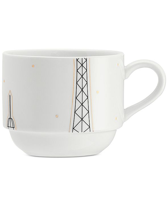 The Cellar Holiday Cityscape Stackable Mugs, Set of 4, Created for Macy