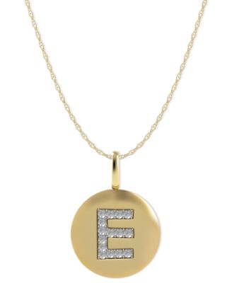 gold e pendant