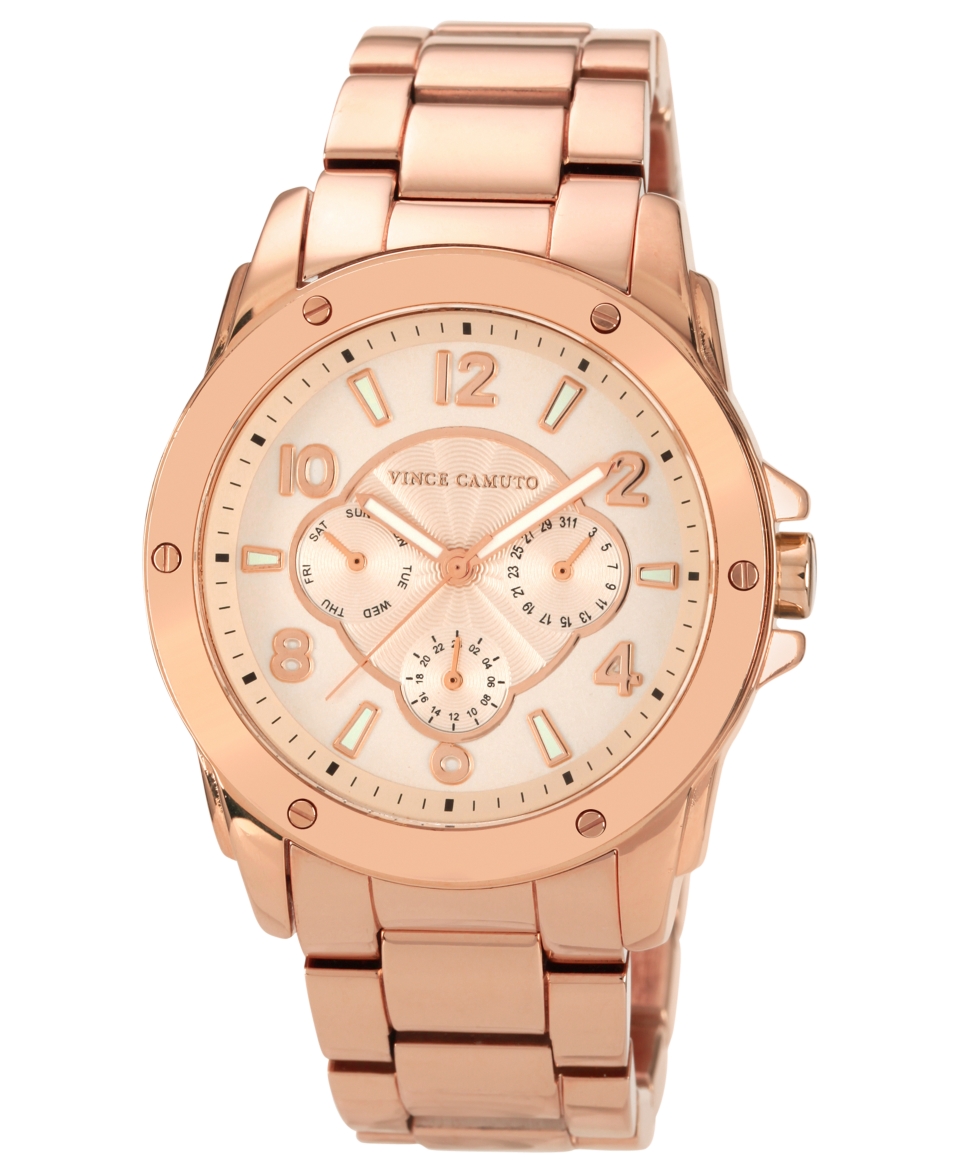 Vince Camuto Watch, Womens Rose Gold Tone Bracelet 41mm VC 5042RGRG