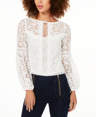 macys womens lace tops