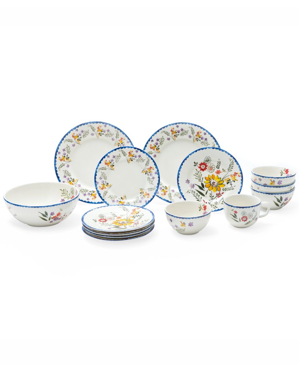 Portmeirion Dinnerware, Grey Fleur De Lys Collection   Casual Dinnerware   Dining & Entertaining