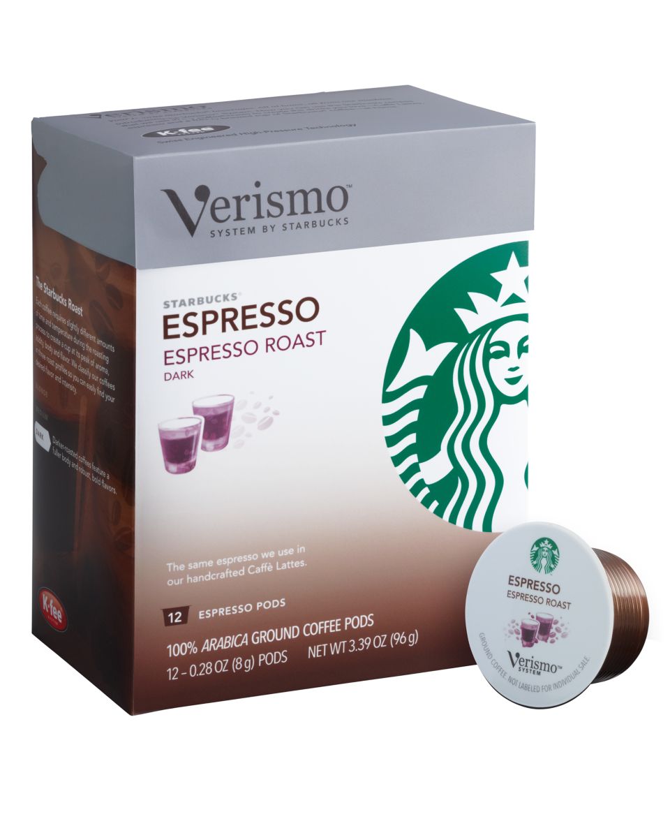 Starbucks Verismo Coffee Pods, 16 Count Espresso Latte Whole Milk