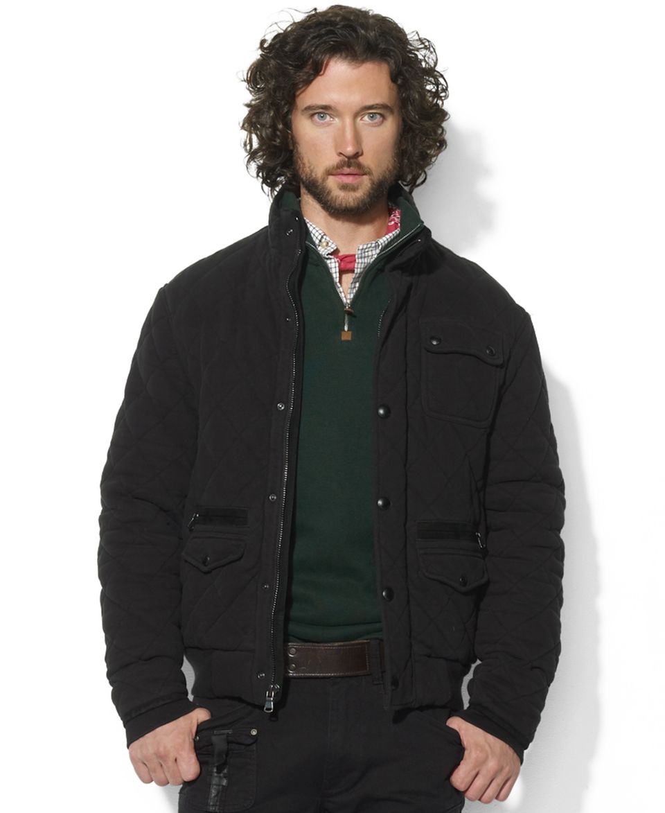 Polo Ralph Lauren Jacket, Quilted Five Pocket Fleece Jacket