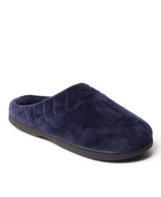 dearfoams women's quilted velour clog slippers