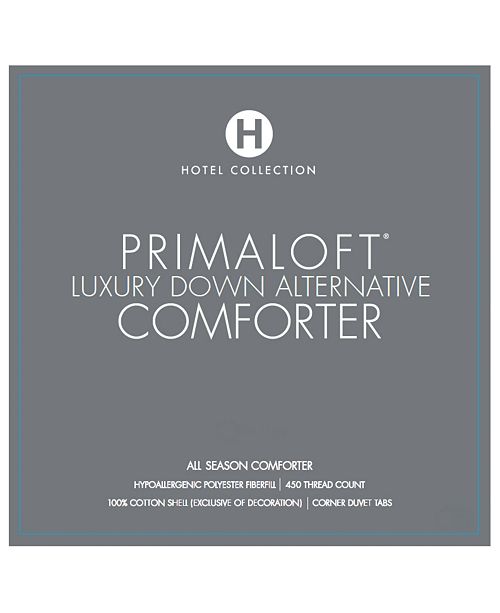 Hotel Collection Primaloft Hi Loft Down Alternative All Season Twin Comforter Created For Macy S Reviews Comforters Bed Bath Macy S