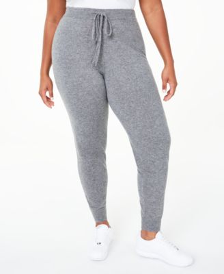 grey plus size pants