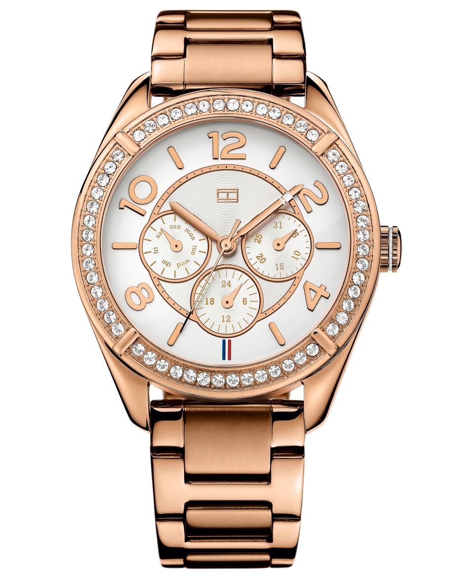 Tommy Hilfiger Watch, Womens Rose Gold tone Stainless Steel Bracelet