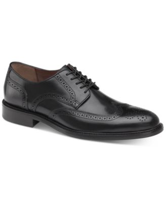 johnston and murphy black wingtips