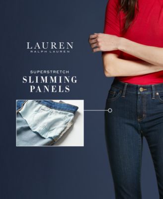 lauren ralph lauren super stretch modern curvy straight jeans