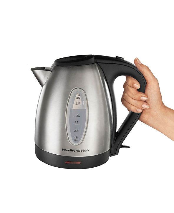 Hamilton Beach 1.7-L Stainless Steel Electric Kettle ...