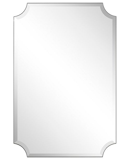 Empire Art Direct Frameless Rectangle Scalloped Beveled Mirror 24 X 36 Reviews All Mirrors Home Decor Macy S