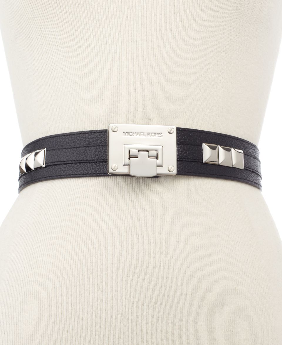 MICHAEL Michael Kors Belt, Triple Loop Buckle Guard Belt