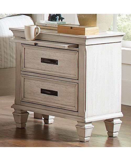 Coaster Home Furnishings Franco 2 Drawer Nightstand With Pull Out Tray Reviews Furniture Macy S