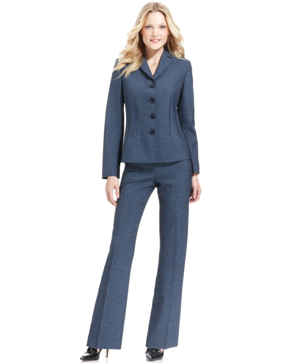 Le Suit Petite Suit, Heathered Jacket & Pants   Suits & Separates   Women