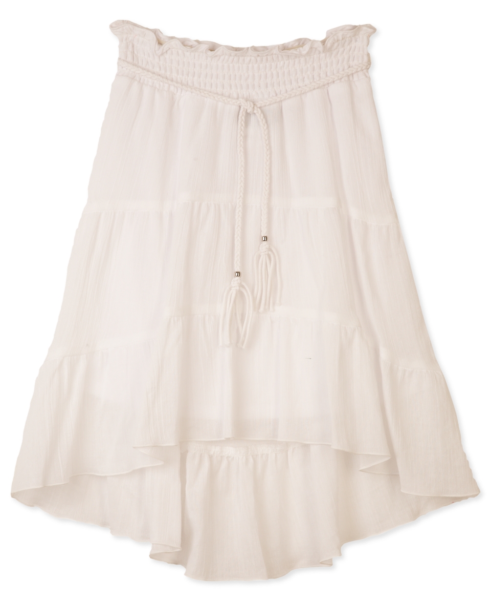 BCX Kids Skirt, Girls Belted Hi Low Skirt   Kids Girls 7 16