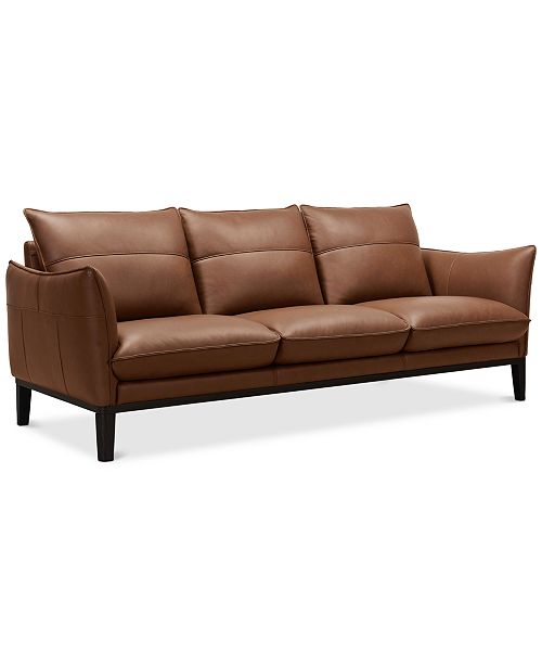Furniture Chanute 88 Leather Sofa Created For Macy S Reviews Furniture Macy S