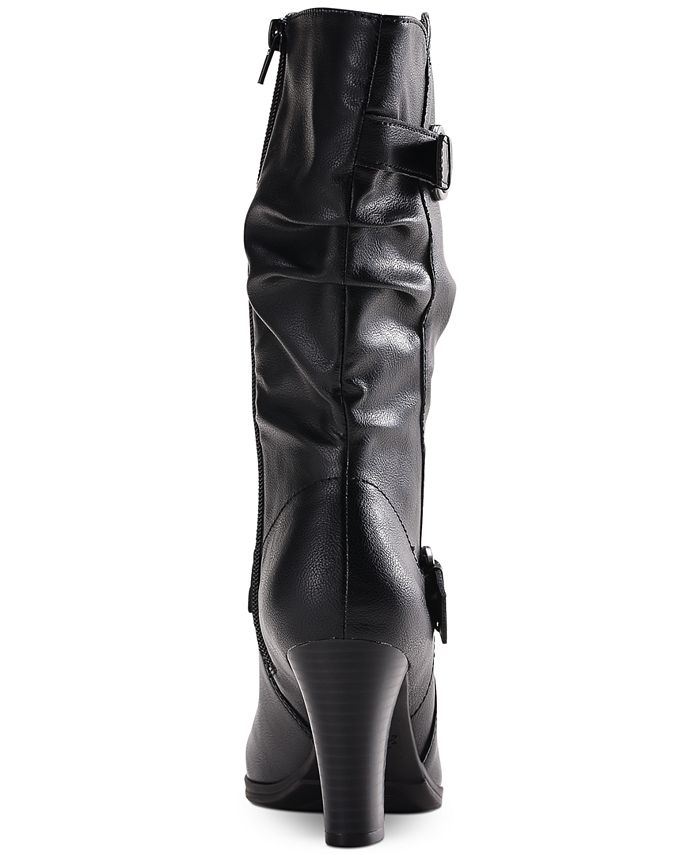 macys block heel boots