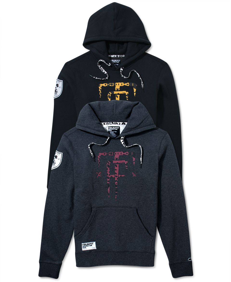 Trukfit Hoodie, Zebra Sleeve Hoodie