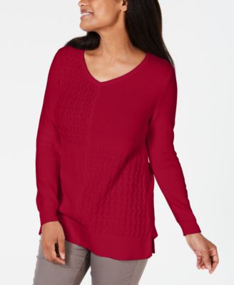 macys cotton sweaters