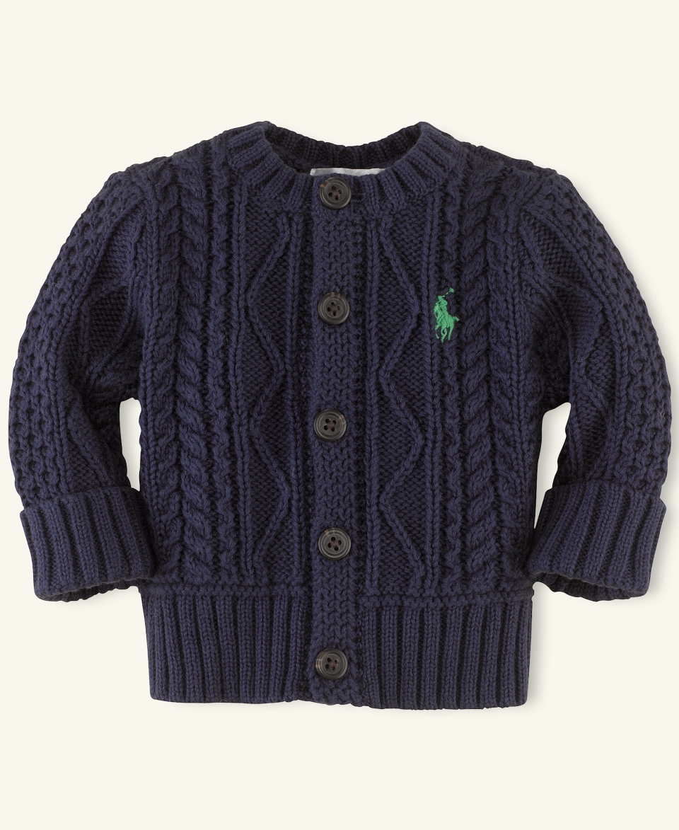 Ralph Lauren Baby Sweater, Baby Girls Cabled Cardigan   Kids