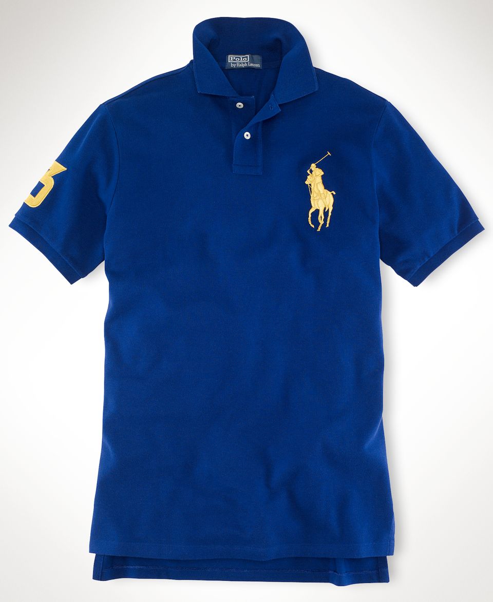 Polo Ralph Lauren Shirt, Custom Fit Mesh Short Sleeve Polo Shirt