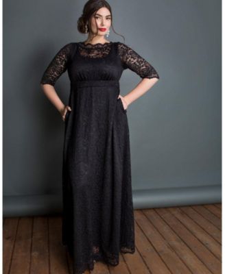 black formal plus size gowns