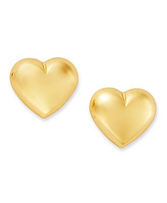 Giani Bernini 24k Gold over Sterling Silver Earrings, Heart Stud Earrings