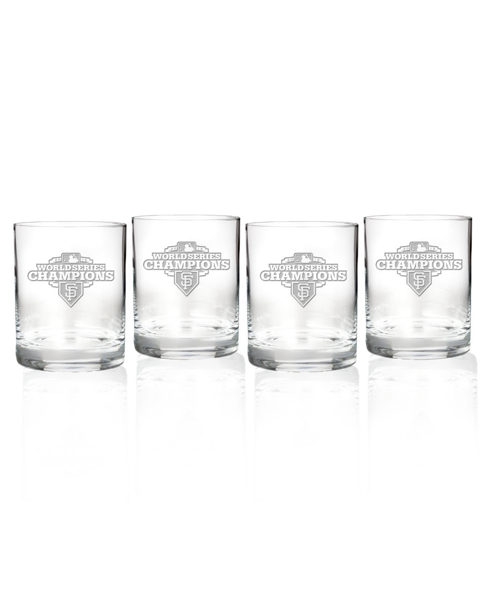 Waterford Drinkware, Set of 4 2012 World Series San Francisco Giants